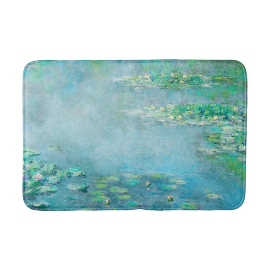 Les Nympheas Water Lilies Light Blue Fine Art Badmat (Voorkant)