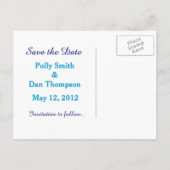 Les Nympheas Water Lilies Save the Date Wedding Aankondigingskaart (Achterkant)