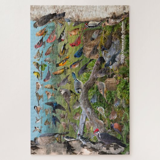Les Oiseaux du Québec Legpuzzel (Verticaal)