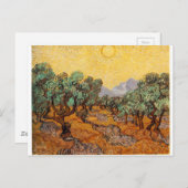 Les oliviers de Vincent Van Gogh (Olijfbomen) Briefkaart (Voorkant / Achterkant)
