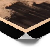 "Les Orchidees et Dame aux Lis" (1 van 2) Art Deco Poster (Hoek)