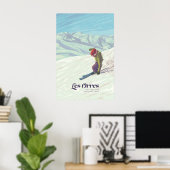 Les Orres Frankrijk Skigebied Poster (Thuiskantoor)