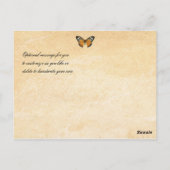 Les Papillons Bedankt Briefkaart (Achterkant)