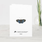 Les Papillons dankt u kaardt Bedankkaart (Achterkant)