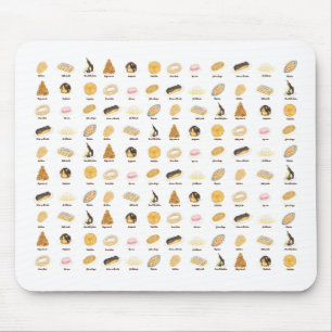 Les Pâtisserie Françaises waterverf Muismat