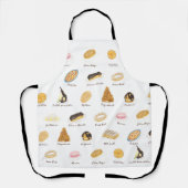 Les Pâtisserie Françaises waterverf Schort (Voorkant)