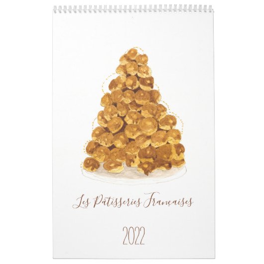 Les Pâtisseries Françaises Calendar Kalender (Hoes)