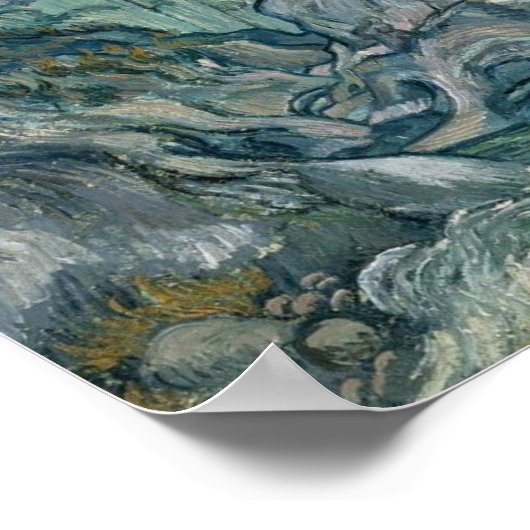Les Peiroulets Ravine Van Gogh Fine Art Poster (Hoek)