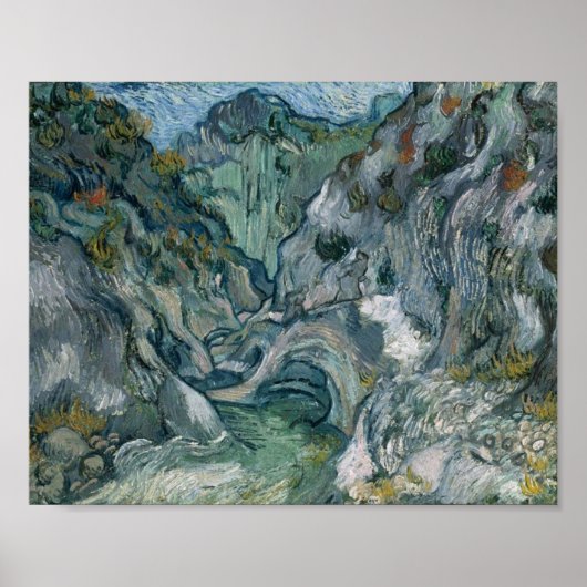 Les Peiroulets Ravine Van Gogh Fine Art Poster (Voorkant)