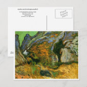 Les Peiroulets Ravine, Vincent van Gogh Briefkaart (Voorkant / Achterkant)