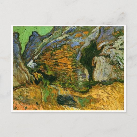 Les Peiroulets Ravine, Vincent van Gogh Briefkaart (Voorkant)