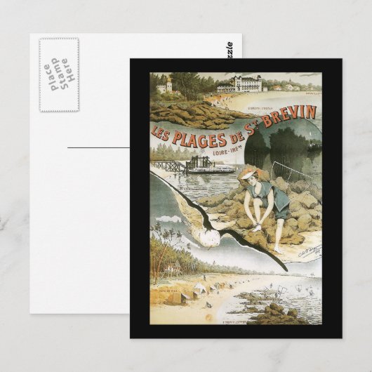 les plages de saint brevin briefkaart (Voorkant / Achterkant)