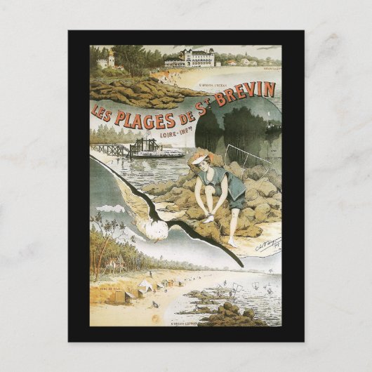 les plages de saint brevin briefkaart (Voorkant)