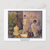 Les Poseuses Ensemble van Seurat Georges Briefkaart (Voorkant)