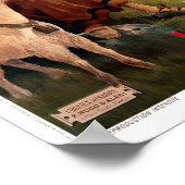 Les Pyrénées, Gavarnie  Toerismereizen Poster (Hoek)