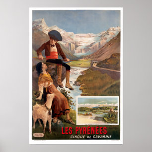 Les Pyrénées, Gavarnie  Toerismereizen Poster