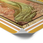 Les Quatre Saisons Mucha Wall Art Poster (Hoek)