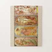 Les Quatre Saisons van Alfons Mucha (1902) Legpuzzel (Verticaal)
