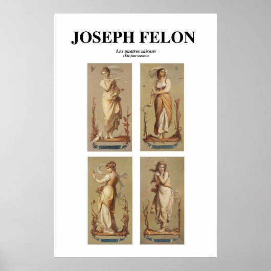 Les quatres saisons (de vier seizoenen) poster (Voorkant)