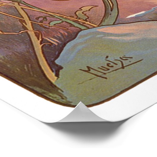 Les Saisons Lete - 1896 - Alphonse Mucha Poster (Hoek)