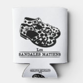 LES SANDALES MATIENS! (chien) Blikjeskoeler (Achterkant)