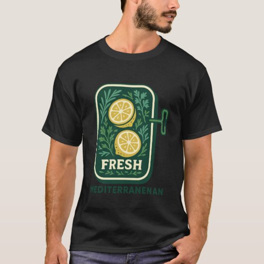 Les Sardines Blikvis Verse Middellandse Zee T-shirt (Voorkant)