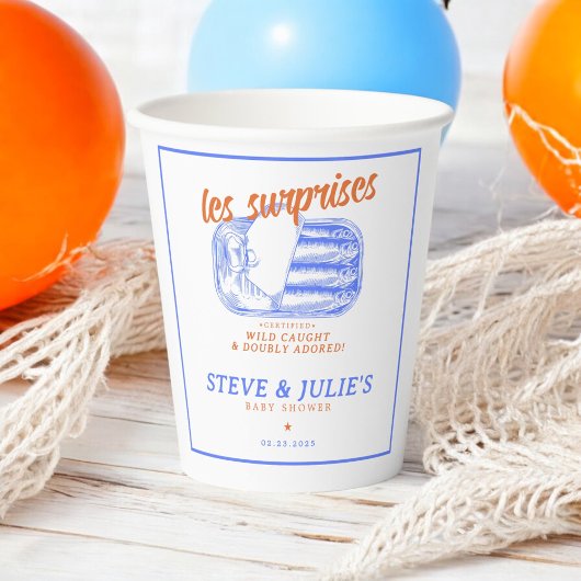 Les Sardines Fish Twins Triplets Multiples Papieren Bekers