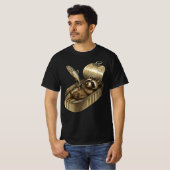 Les Sardines Raccoon | Funny Tinned Fish Raccoon T-shirt (Voorkant volledig)