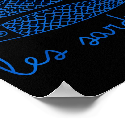 Les Sardines Tinned Fish Retro Graphic For Men Wom Poster (Hoek)