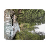 les tinnes, Chamonix, Mont Blanc, Franse Alpen Magneet (Horizontaal)