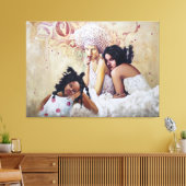 les trois femme canvas afdruk (Insitu (Woonkamer))