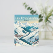 Les Trois Vallées Frankrijk Briefkaart (Staand voorkant)