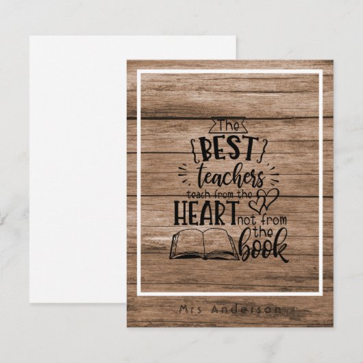 LES UIT HET HART EN NIET UIT EEN BOEK LERAREN Geno (Voorkant / Achterkant)