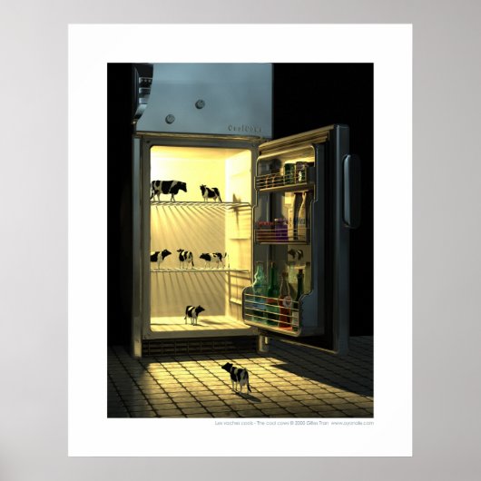 Les vaches - De coole koeien Poster (Voorkant)