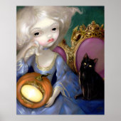Les Vampires: Lanterne-Citrouille ART PRINT cat (Voorkant)