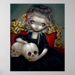 Les Vampires: Les Crânes ART PRINT rococo vampire