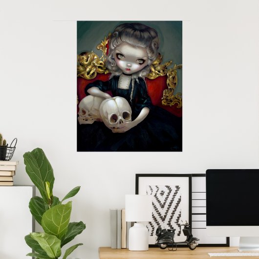 Les Vampires: Les Crânes ART PRINT rococo vampire (Thuiskantoor)