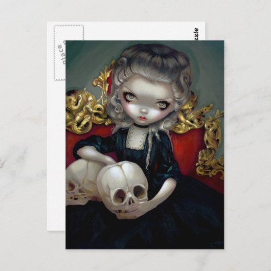 "Les Vampires: Les Crânes" Briefkaart (Voorkant / Achterkant)