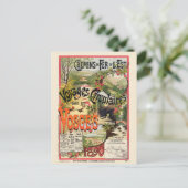Les Vosges France  Railroad Poster 1890 Briefkaart (Staand voorkant)