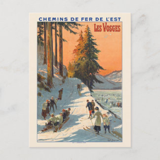 Les Vosges France Vintage Poster 1912 Briefkaart