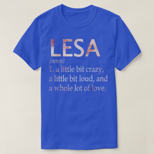Lesa meisje naam definitie t-shirt (Design voorkant)