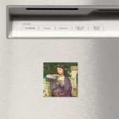 Lesbia en haar Mus (door Edward John Poynter) Magneet (Insitu (Vaatwasser))