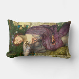 Lesbia en haar Sparrow (door Edward John Poynter) Kussen