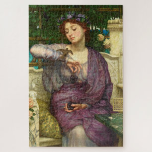 Lesbia en haar Sparrow (door Edward John Poynter) Legpuzzel