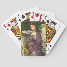 Lesbia en haar Sparrow (door Edward John Poynter) Pokerkaarten