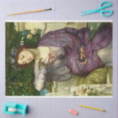 Lesbia en haar Sparrow kunstwerk Decoupage Tissuepapier (Craft)