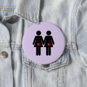 LESBIAANSE LOVERS - .png Ronde Button 4,0 Cm (In situ)