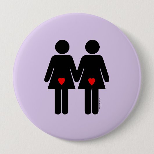LESBIAANSE LOVERS - .png Ronde Button 4,0 Cm (Voorkant)
