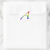 Lesbian and Gay Pride "Scarlet" Letter A Ronde Sticker (Tas)