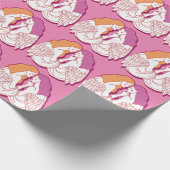 LESBIAN ANGELS CARTOON (Lesbian flag colors) Cadeaupapier (Hoek)